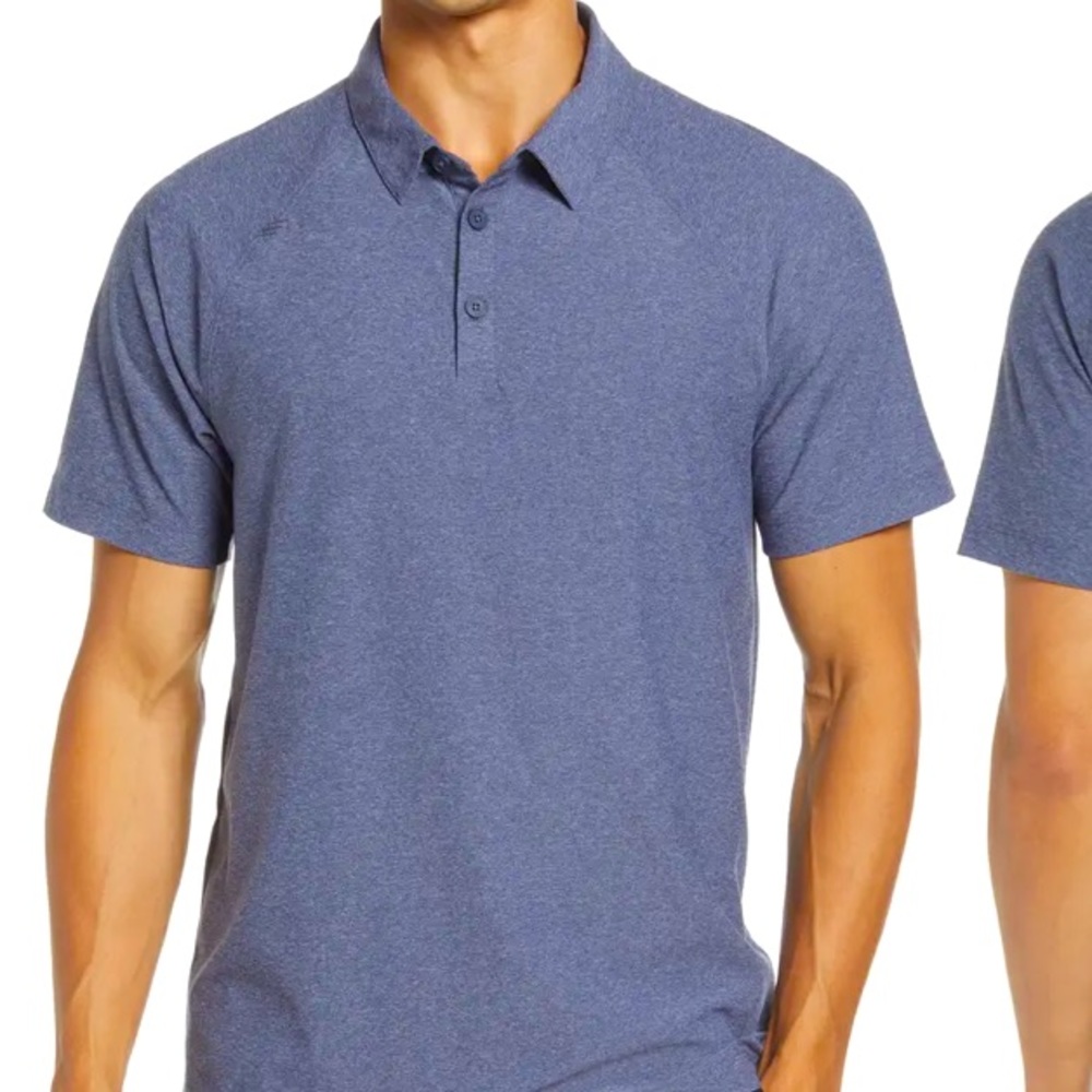 Rhone Reign Short Sleeve Performance Polo Navy L